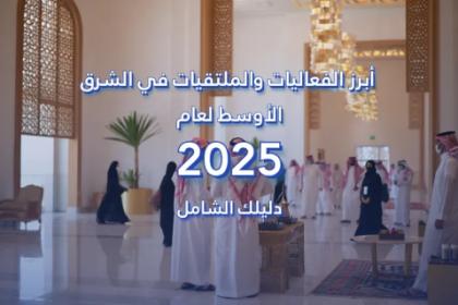 أبرز الفعاليات والملتقيات في الشرق الأوسط لعام 2025 دليلك الشامل