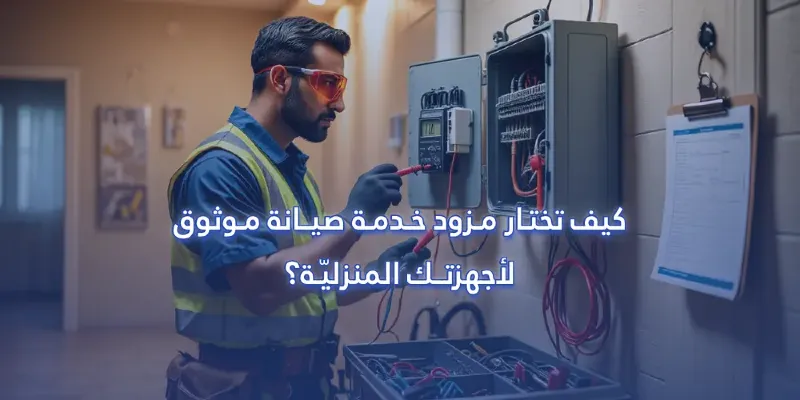 كيف تختار مزود خدمة صيانة موثوق لأجهزتك المنزلية؟